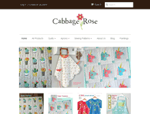 Tablet Screenshot of cabbagerosequilts.com